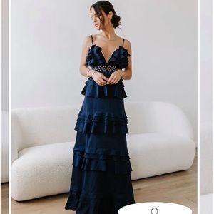 Tiered Ruffle Maxi Dress